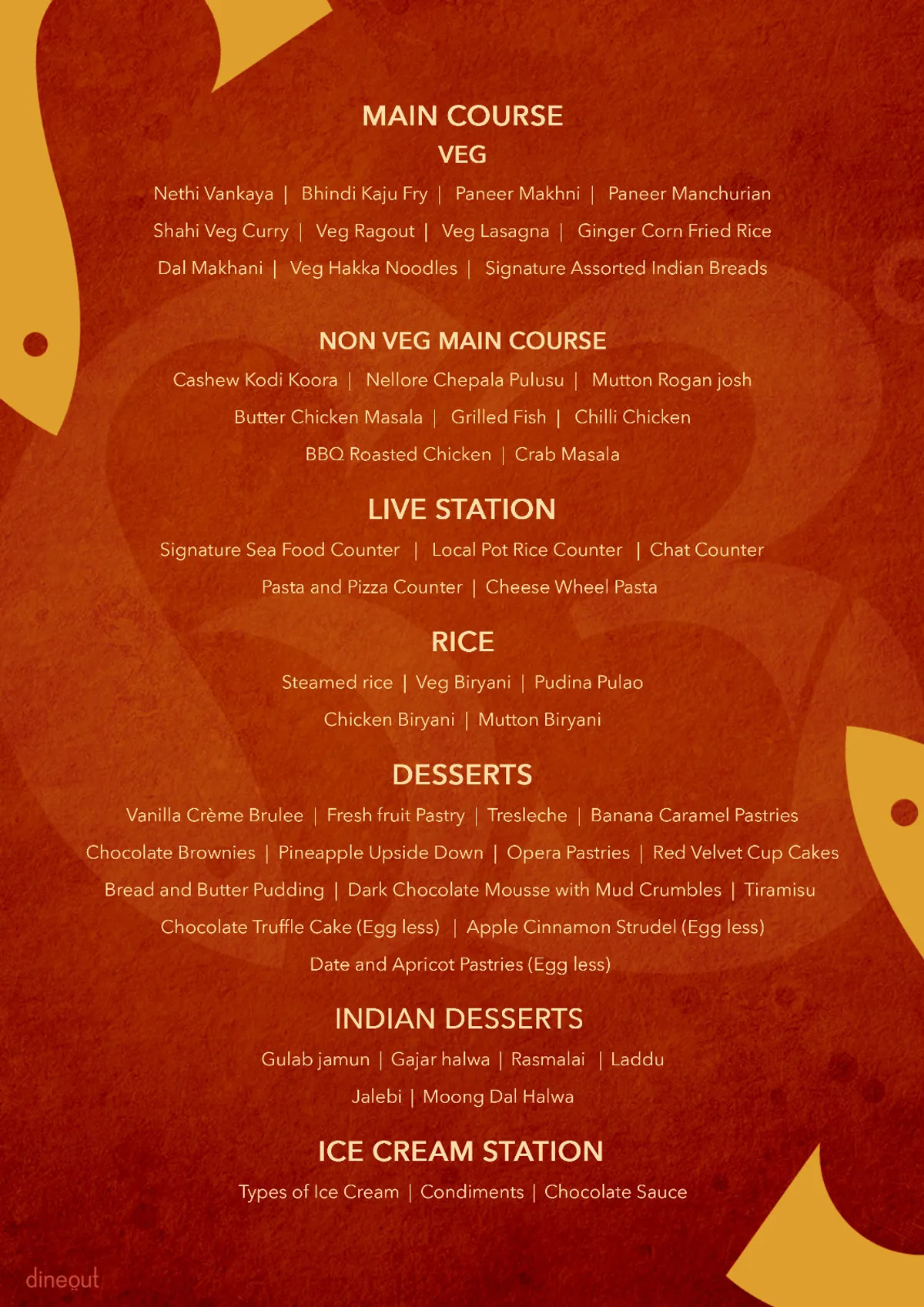 Menu – 63Buffet